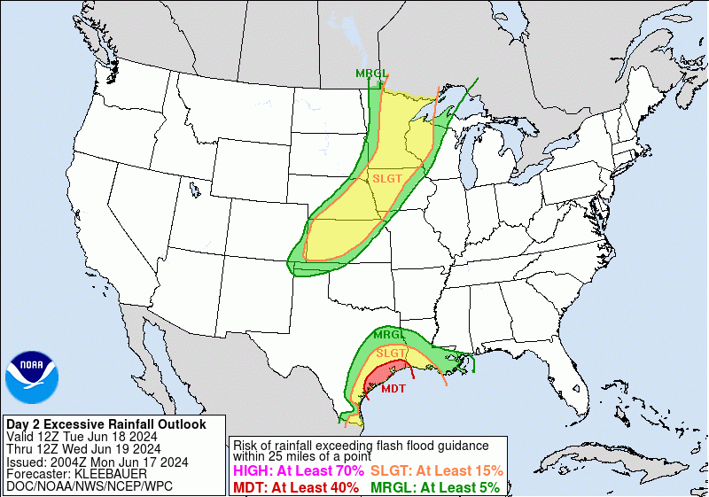 United States Day 2 Excessive Rainfall Outlook