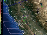 Latest Northern California Multi View Animated Doppler Radar