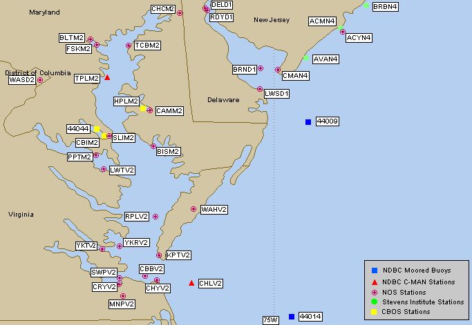 Lower Chesapeake Bay Chart