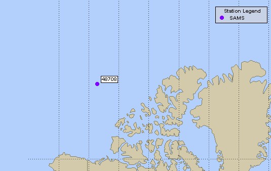 Mesomap of nearby weather buoys