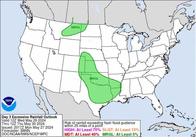United States Day 3 Excessive Rainfall Outlook