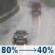 Wednesday: Rain, mainly before 7am. Snow level 9500 feet lowering to 8000 feet in the afternoon . High near 47. Breezy, with a west wind 15 to 20 mph, with gusts as high as 35 mph. Chance of precipitation is 80%. Wednesday: Rain, mainly before 7am. Snow level 9500 feet lowering to 8000 feet in the afternoon . High near 47. Breezy, with a west wind 15 to 20 mph, with gusts as high as 35 mph. Chance of precipitation is 80%.