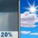 Sunday: A slight chance of showers before 9am.  Mostly sunny, with a high near 83. Chance of precipitation is 20%.