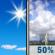 Today: A 50 percent chance of showers and thunderstorms after 1pm.  Increasing clouds, with a high near 86. Calm wind becoming west around 6 mph in the afternoon. 