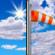 Monday: Mostly sunny, with a high near 71. Breezy, with a light and variable wind becoming southwest 13 to 18 mph in the morning. Winds could gust as high as 34 mph. 