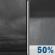 Monday Night: A 50 percent chance of showers after midnight.  Mostly cloudy, with a low around 46. East wind 5 to 10 mph.  New precipitation amounts between a tenth and quarter of an inch possible. 