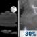 Tuesday Night: A 30 percent chance of showers and thunderstorms after 1am.  Mostly cloudy, with a low around 70. Calm wind. 