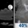 Wednesday Night: A 40 percent chance of showers and thunderstorms after 1am.  Mostly cloudy, with a low around 74. East northeast wind around 5 mph. 