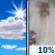 Wednesday: A slight chance of rain after 4pm.  Increasing clouds, with a high near 47. Calm wind becoming east around 5 mph in the morning.  Chance of precipitation is 10%.