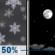 Tonight: A 50 percent chance of snow before 10pm. Some thunder is also possible.  Mostly cloudy during the early evening, then gradual clearing, with a steady temperature around 32. Calm wind.  New snow accumulation of less than a half inch possible. 