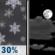 Tonight: A chance of snow before midnight.  Mostly cloudy, with a low around 6. Calm wind.  Chance of precipitation is 30%.