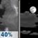 Thursday Night: A chance of showers and thunderstorms before 10pm.  Partly cloudy, with a low around 66. Southwest wind around 6 mph.  Chance of precipitation is 40%.