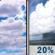 Tuesday: A 20 percent chance of showers after noon.  Partly sunny, with a high near 52.