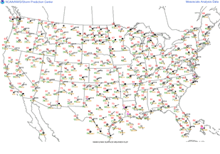 U.S. Current Surface Weather